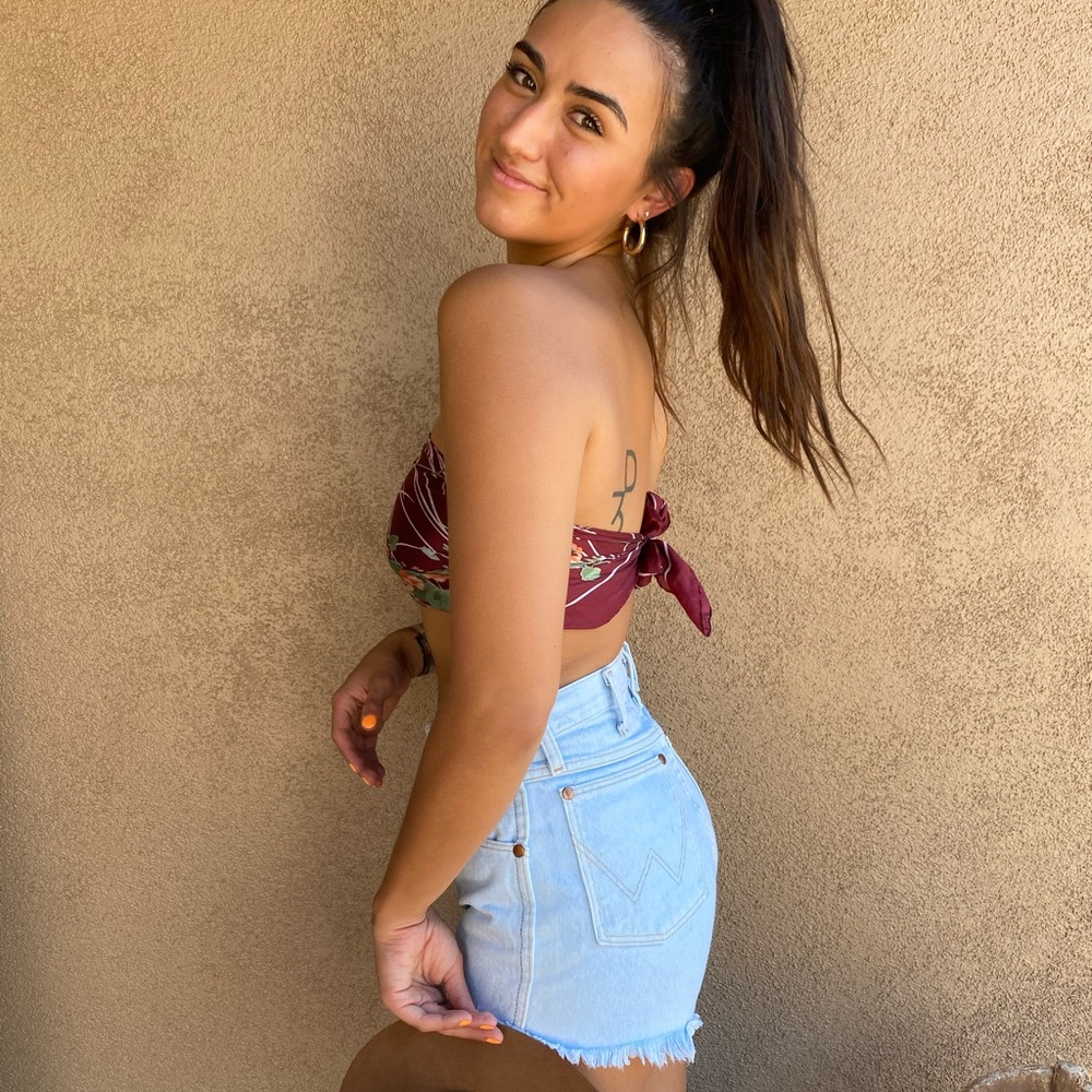 Wrangler denim high rise shorts